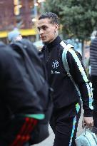 Manchester United Squad At Stockport Station