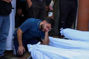 MIDEAST-GAZA-KHAN YOUNIS-ISRAEL-AIRSTRIKES-VICTIMS-FUNERAL