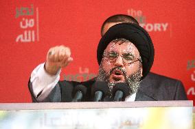 Files - Hezbollah Leader Nasrallah Gives A Speech - Beirut