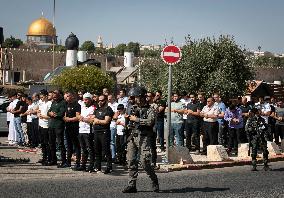 MIDEAST-JERUSALEM-JUMMAH-SECURITY