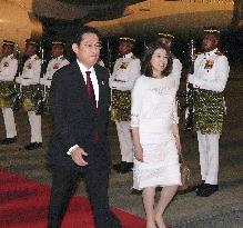 Japan PM Kishida arrives in Malaysia