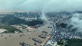 Shenjiamen Fishing Port in Zhoushan, China