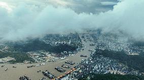 Shenjiamen Fishing Port in Zhoushan, China