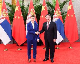 CHINA-SHANGHAI-LI QIANG-SERBIAN PM-MEETING (CN)