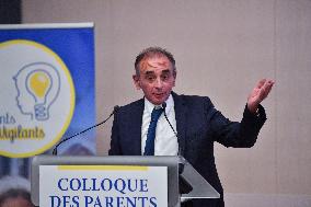 Eric Zemmour during Vigilant Parents Conference at Senate - Paris
