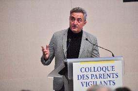 Eric Zemmour during Vigilant Parents Conference at Senate - Paris