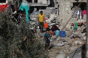 (FOCUS) MIDEAST-GAZA-ISRAELI AIRSTRIKES-AFTERMATH