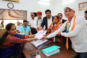 Congress Candidates FIle Their Nomination In Jaipur