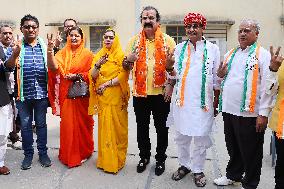 Congress Candidates FIle Their Nomination In Jaipur