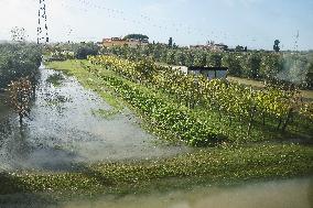 Flood Damage After The Storm Ciaran In Toscana