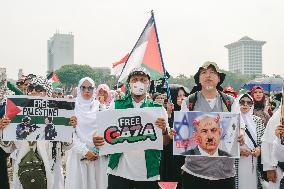 Massive Turnout For Palestinian Solidarity Rally In Indonesia