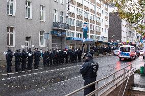 Pro-Palestine And Counter Demonstration In Duesseldorf