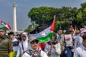 Pro-Palestinian Solidarity Rally In Jakarta, Indonesia