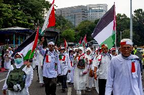 Solidarity Action For Palestine In Jakarta, Indonesia