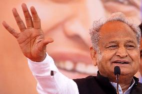 Rajasthan Chief Minister Ashok Gehlot Holds A Public Meeting - Ajmer