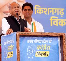 Rajasthan Chief Minister Ashok Gehlot Holds A Public Meeting - Ajmer