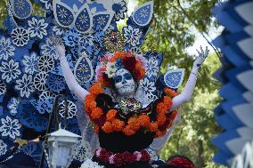 Great Day Of The Dead Parade In Mexico City