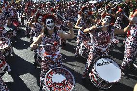 Great Day Of The Dead Parade In Mexico City