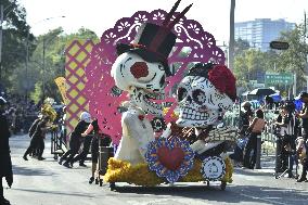 Great Day Of The Dead Parade In Mexico City