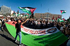 Pro-palestinian Demonstration In Athens, Greece