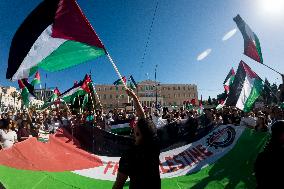 Pro-palestinian Demonstration In Athens, Greece