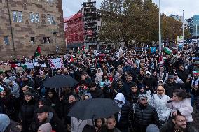 Pro Palestine Demonstration In Stuttgart