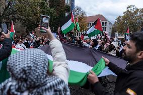 Pro Palestine Demonstration In Stuttgart