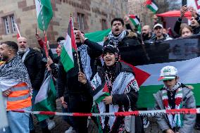 Pro Palestine Demonstration In Stuttgart