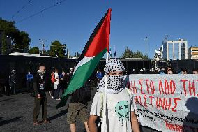 Pro-Palestinian Demonstration In Front Of The Israeli Embassy In Athens