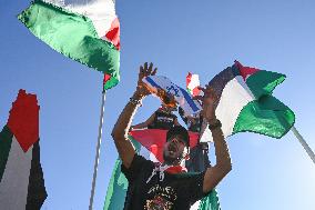 Pro-Palestinian Demonstration In Front Of The Israeli Embassy In Athens