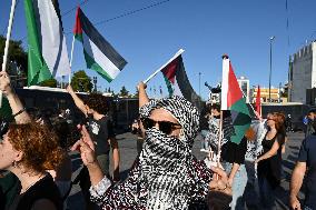 Pro-Palestinian Demonstration In Front Of The Israeli Embassy In Athens