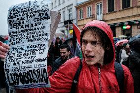 Pro Palestine Rally In Warsaw, Poland