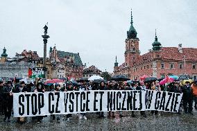 Pro Palestine Rally In Warsaw, Poland