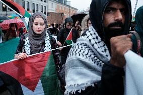 Pro Palestine Rally In Warsaw, Poland