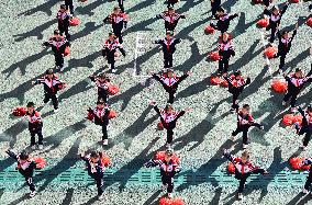 Pupils Do Exercise in Handan