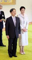 Japan emperor, empress meet cultural award recipients