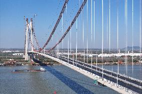 Nanjing Xianxin Road Yangtze River Bridge Construction