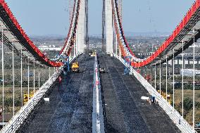 Nanjing Xianxin Road Yangtze River Bridge Construction