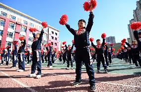 Pupils Do Exercise in Handan