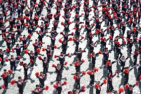 Pupils Do Exercise in Handan