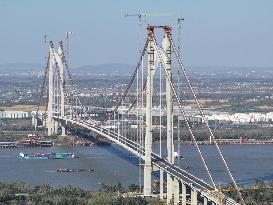 Nanjing Xianxin Road Yangtze River Bridge Construction