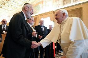 Pope Francis Receives European Rabbis Delegation - Vatican