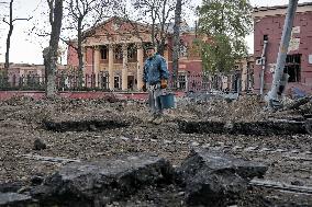 Aftermath of Russian attack on Odesa