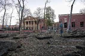 Aftermath of Russian attack on Odesa