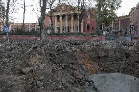 Aftermath of Russian attack on Odesa