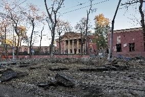 Aftermath of Russian attack on Odesa