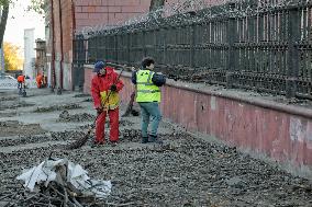 Aftermath of Russian attack on Odesa