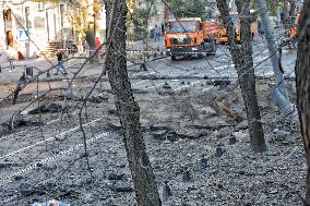 Aftermath of Russian attack on Odesa