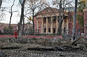 Aftermath of Russian attack on Odesa