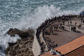 FRANCE-NICE-LARGE WAVE